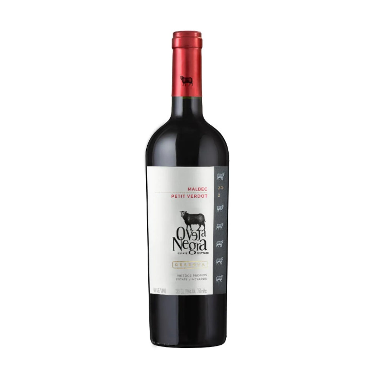 3x Vino Oveja Negra Reserva Malbec Petit Verdot 750ml