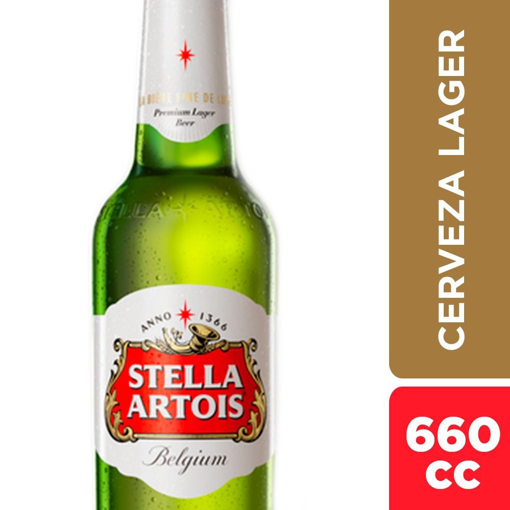 Cerveza Stella Artois botella 660 cc