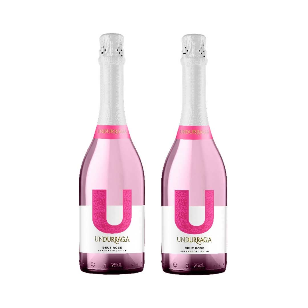 2x Espumante Undurraga Brut Rosé 750 ml