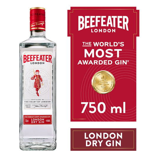 Pack Gin Beefeater London Dry 40° 750cc + 4 Red Bull Tropical 250cc + Hielo