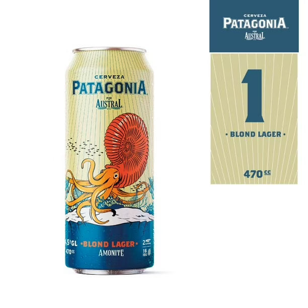 Cerveza Patagonia Blond Lager 4,5° Lata, 470 ml