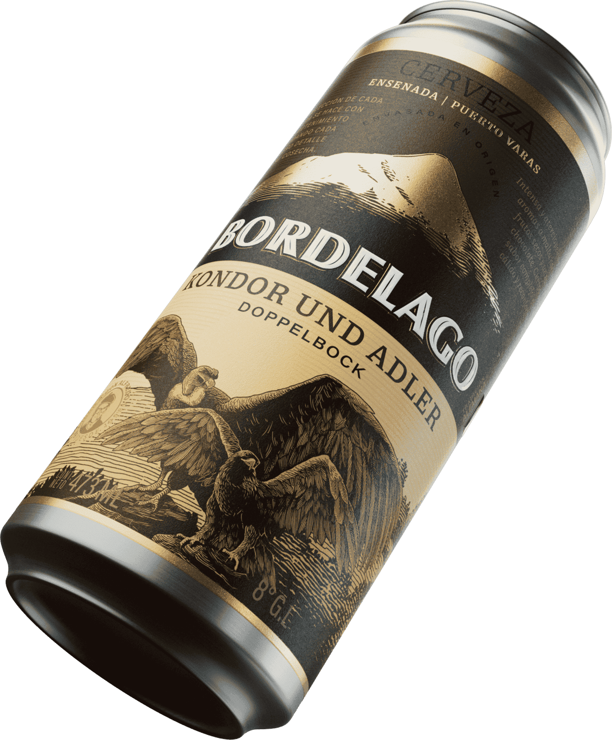Cerveza Artesanal Bordelago Kondor und Adler - Doppelbock Lata 473cc