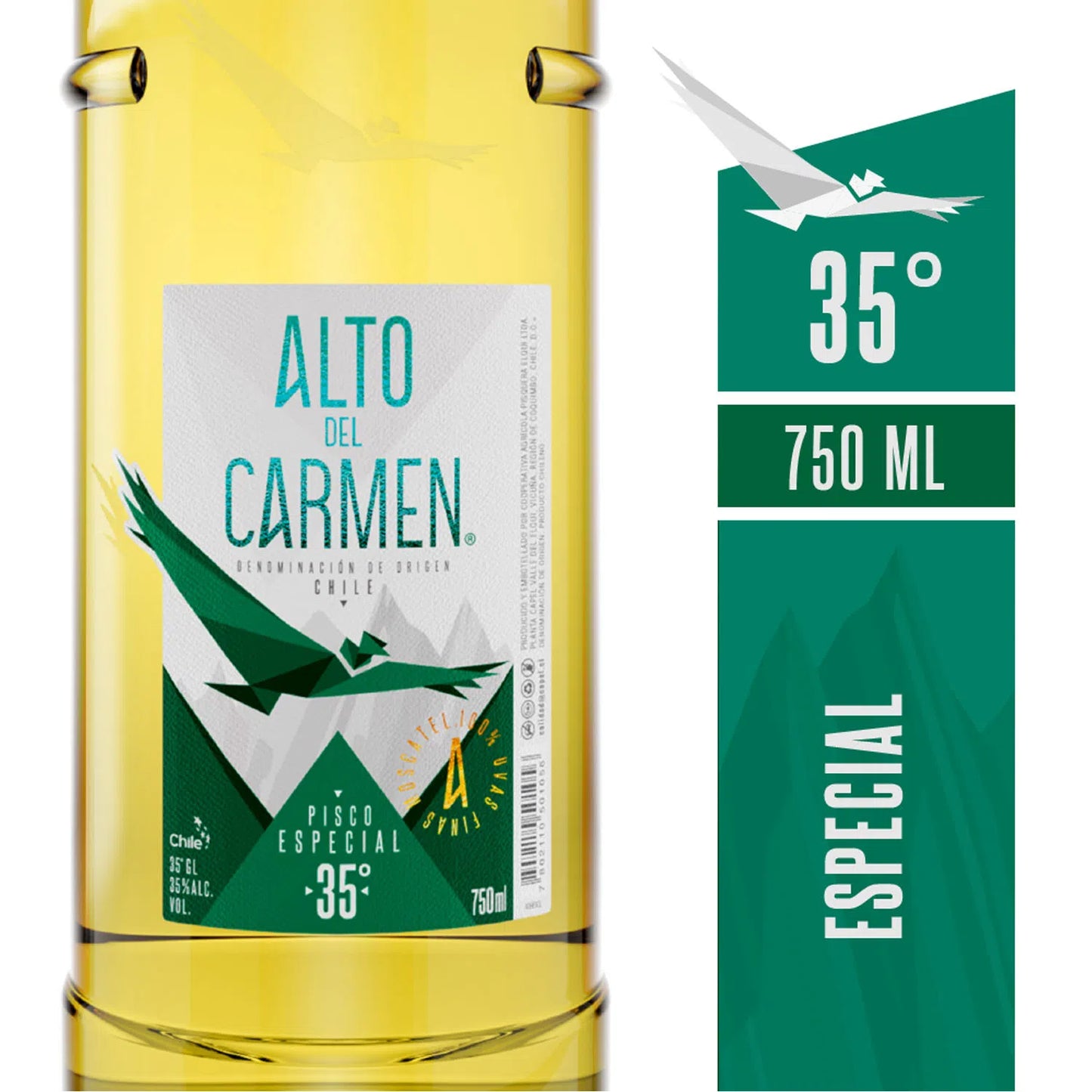 Pisco Alto del Carmen Especial 35° botella 750 ml