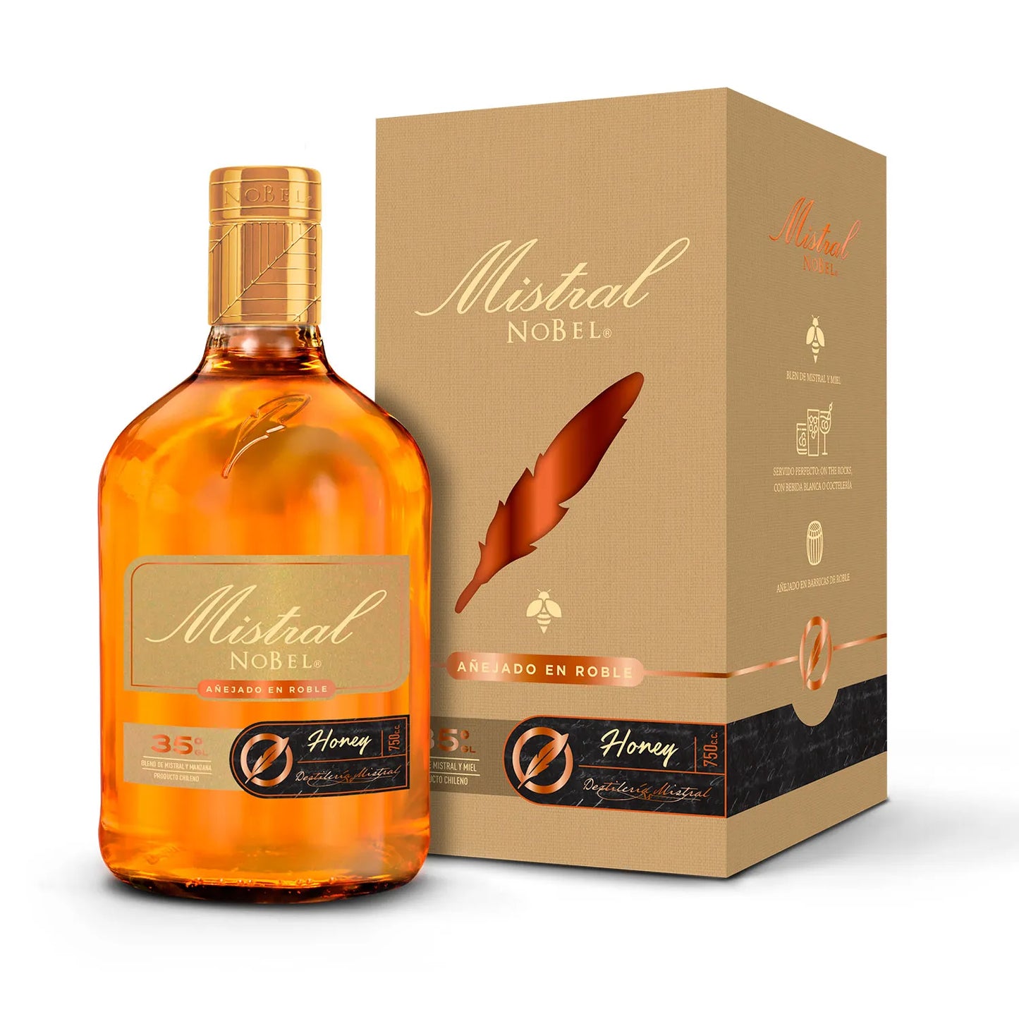 Pisco Mistral Nobel Honey 750 ml