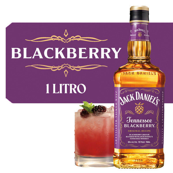 Jack Daniel's Tennessee Blackberry Whiskey 1 litro – Licorería La