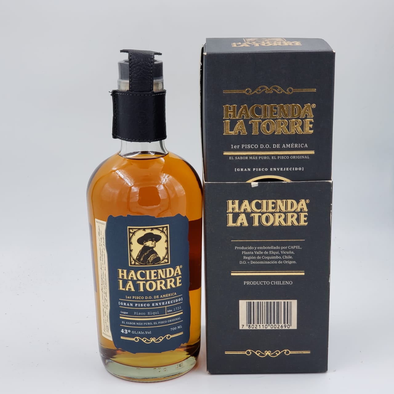 Pisco Hacienda La Torre Gran Pisco Envejecido 43° 700ml