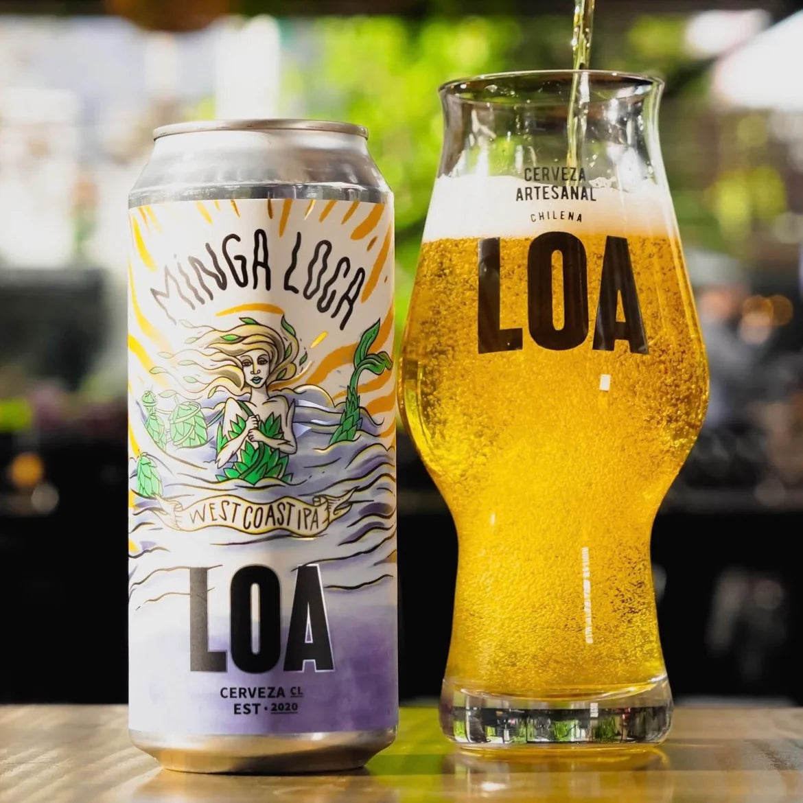 Cerveza LOA Minga Loca West Coast Ipa 473cc