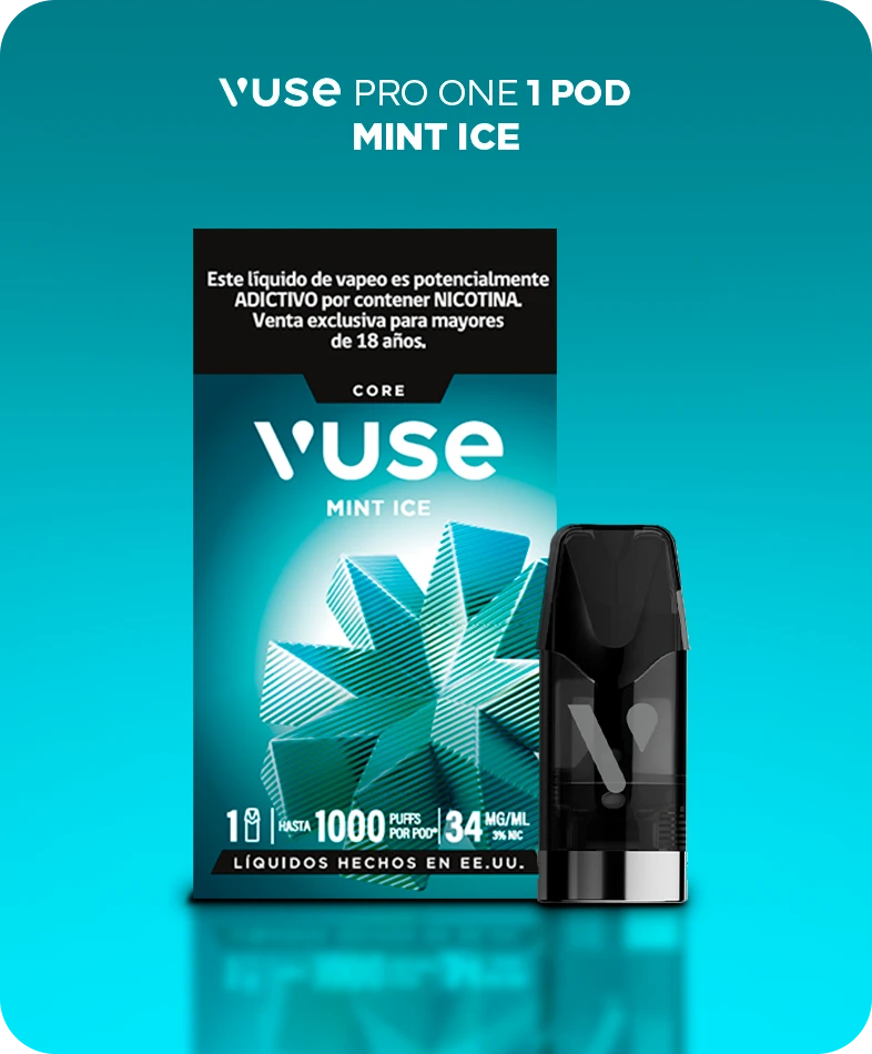 Líquido Vuse 1000 Mint Ice 1 Pod