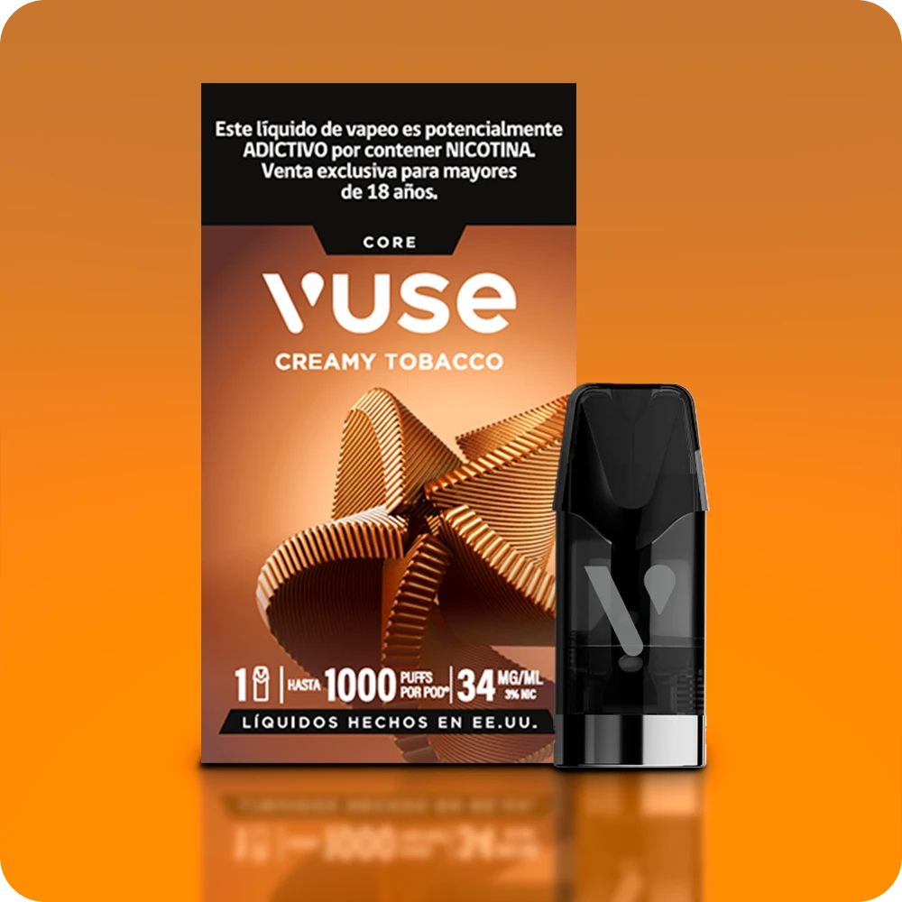 Líquido Vuse 1000 Creamy Tobacco 1 Pod