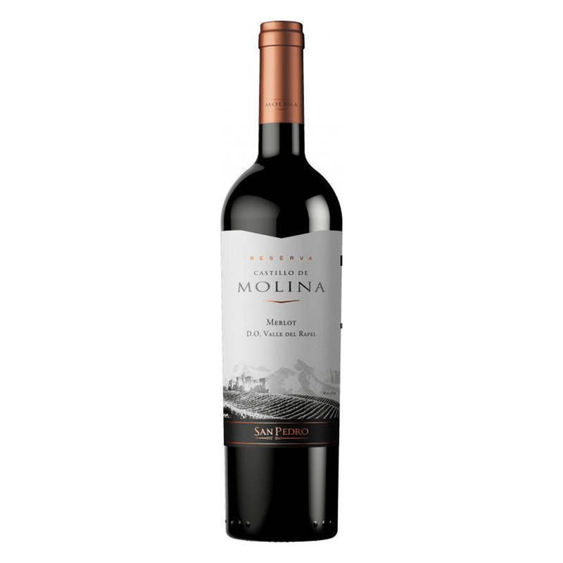 2X Vino Castillo de Molina Gran Reserva Merlot 750ml