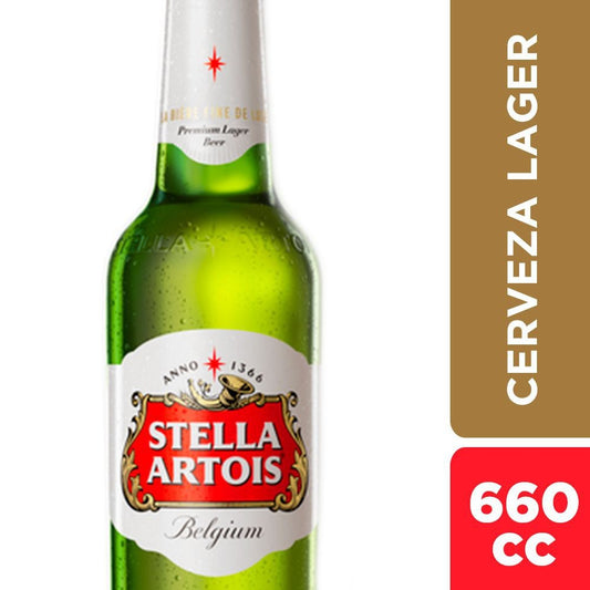 Cerveza Stella Artois botella 660 cc
