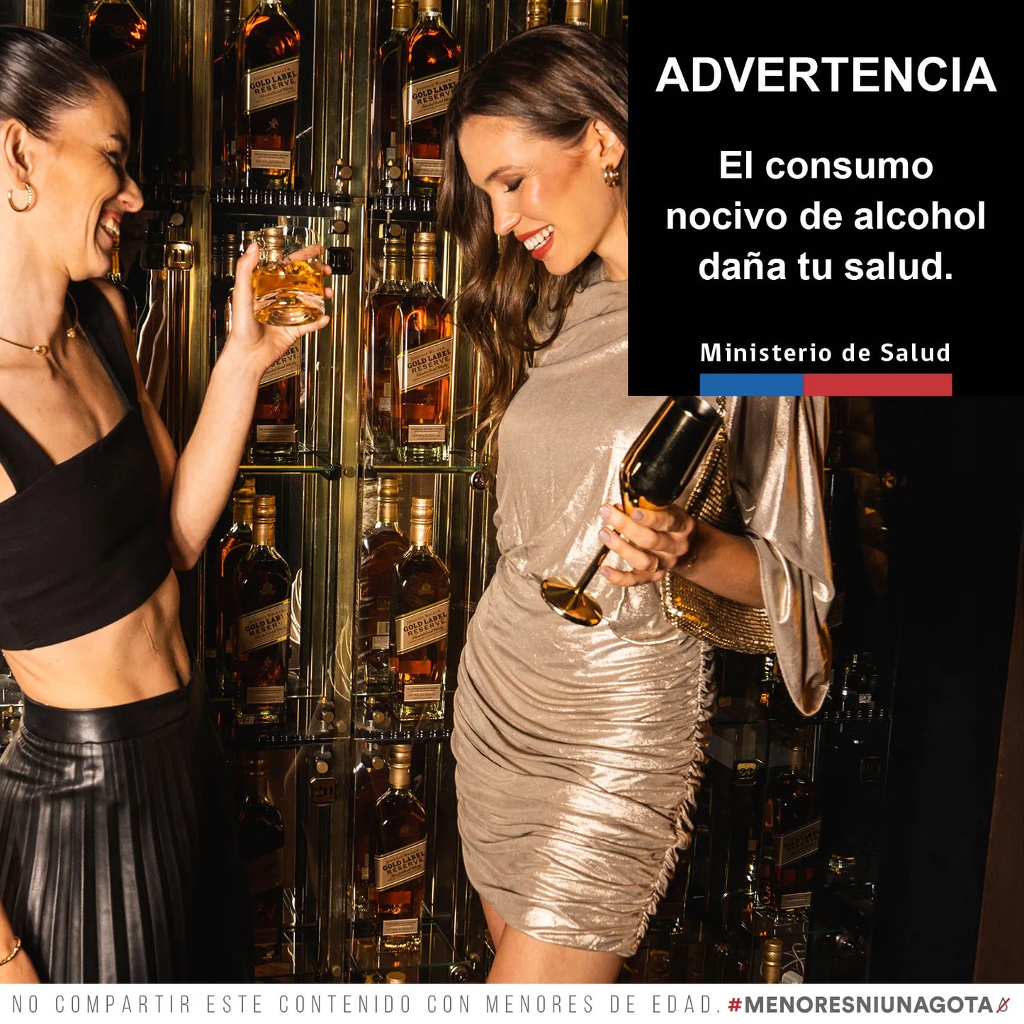 Johnnie Walker Gold Label 40° 750ml + Copa