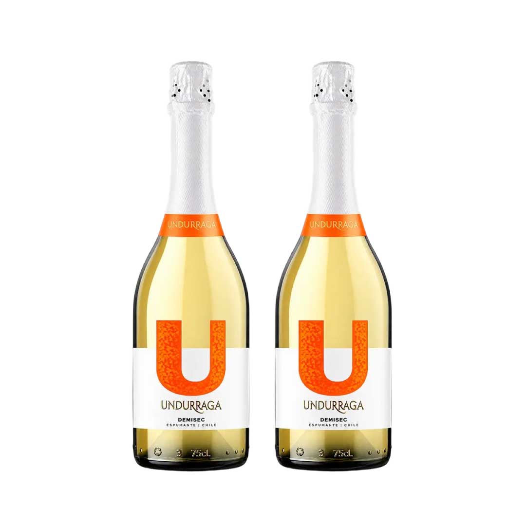 2x Espumante Undurraga Demi Sec 750 ml