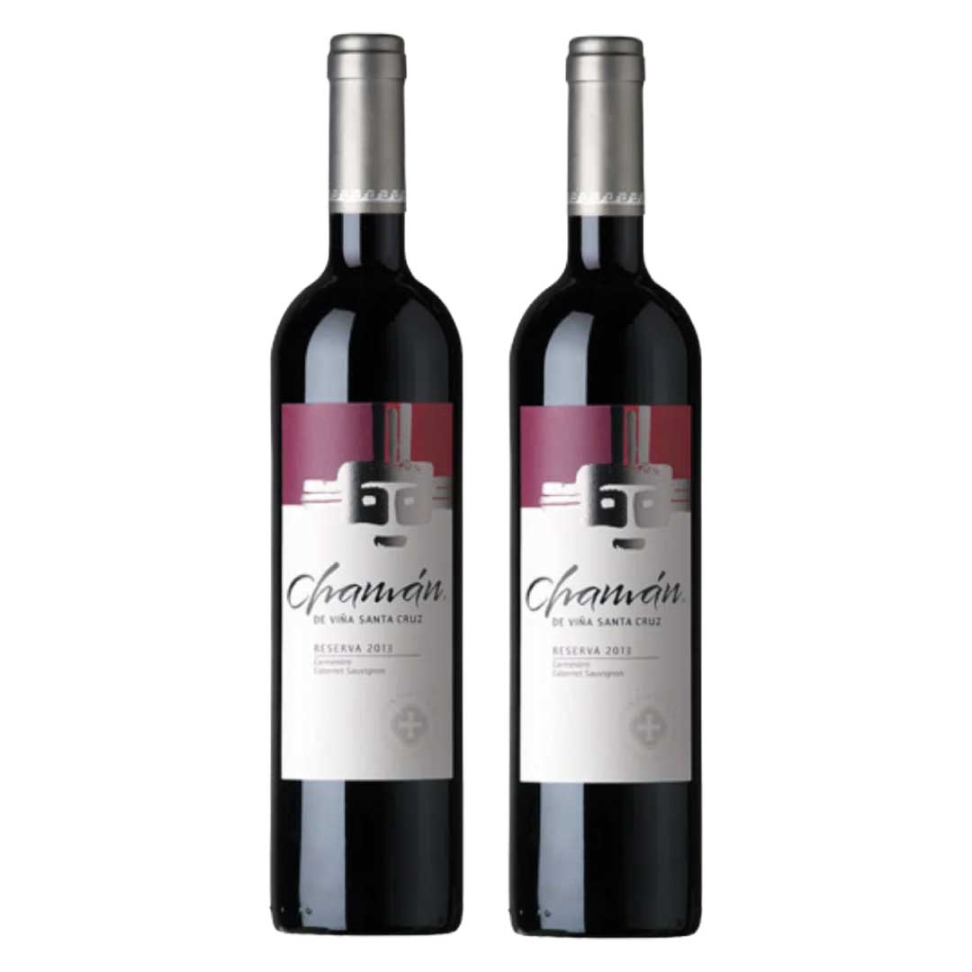 2x Vino Chaman Reserva Carmenere Cabernet Sauvignon 750ml