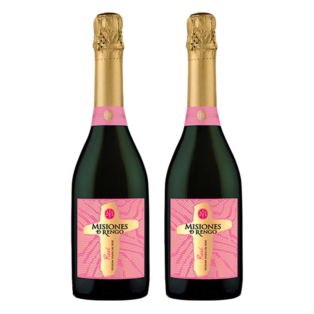 2x Espumante Misiones de Rengo Rose botella 750 cc