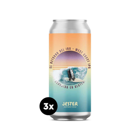 Pack 3 Cerveza Jester El retorno del IBU West Coast IPA 473ml