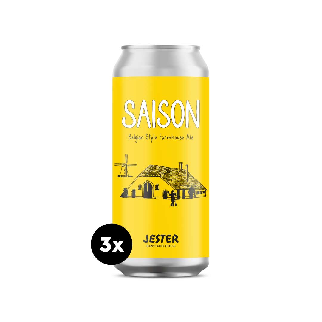 Pack 3 Jester Saison Farmhouse Ale 473cc
