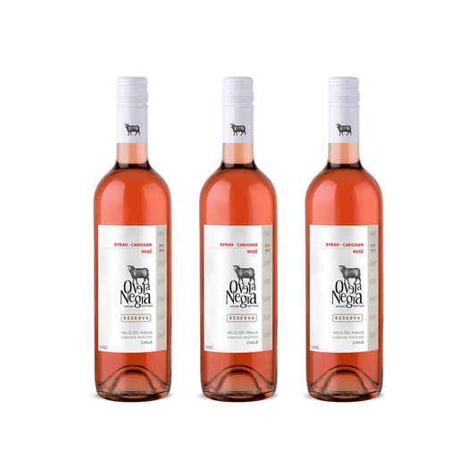 3x Vino Oveja Negra Reserva Syrah Rose 750 ml