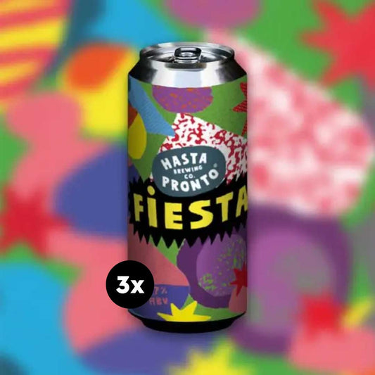 Pack 3x Cerveza Hasta Pronto - Fiesta (West Coast Pils) 473cc