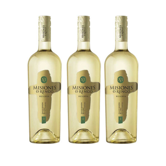 Pack 3x Vino Misiones de Rengo Reserva Sauvignon Blanc 750ml
