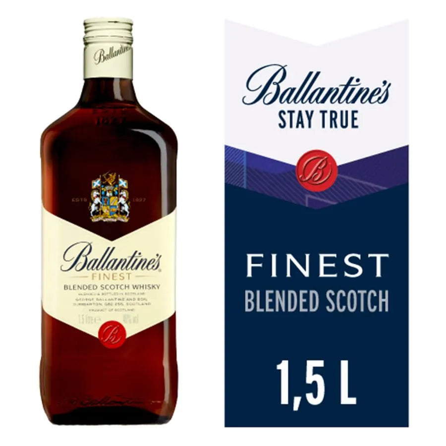 Whisky Ballantines Finest 40° Botellon 1.5 Litros