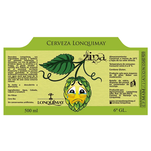 Cerveza Lonquimay Zipa 500cc