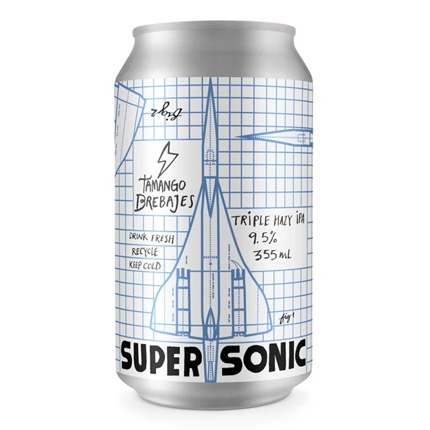 Cerveza Tamango – Supersonic Triple Hazy IPA - Lata 355cc