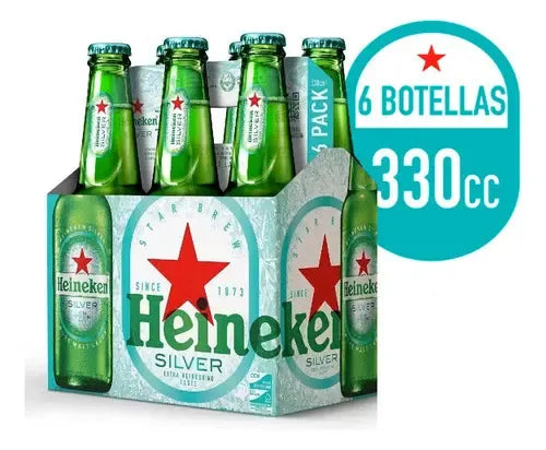 Six Pack Cerveza Heineken Silver 330 ml