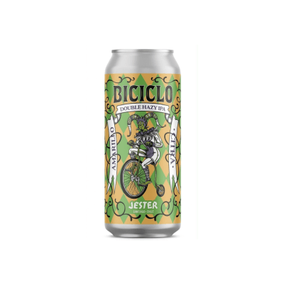 Cerveza Jester Biciclo Citra Amarillo Doble Hazy IPA 8º 473 cc