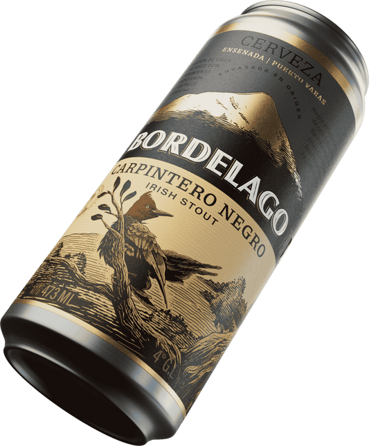 Cerveza Artesanal Bordelago Carpintero Negro Irish Stout Lata 473cc