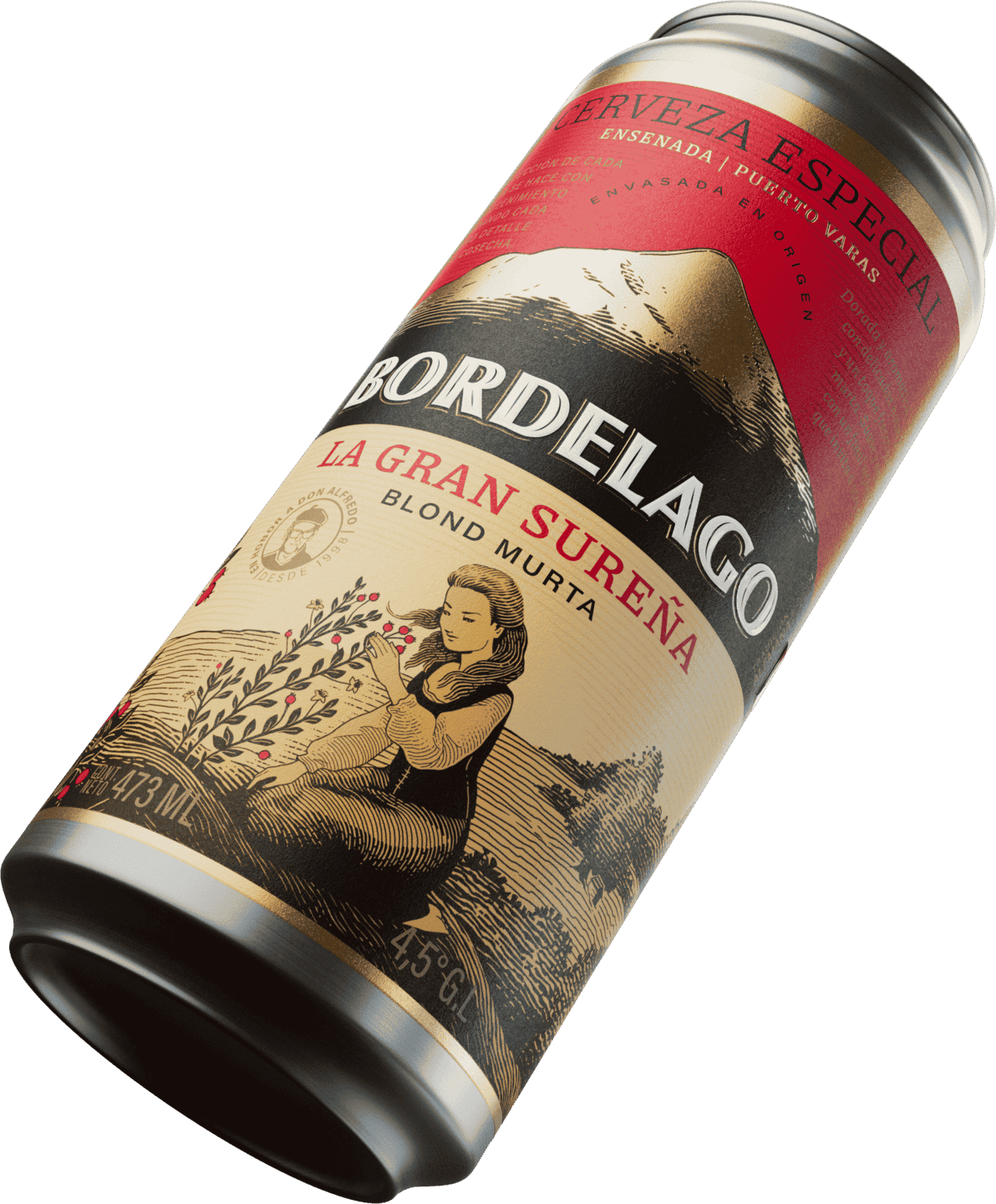 Cerveza Artesanal Bordelago La Gran Sureña - Blond Murta Lata 473cc