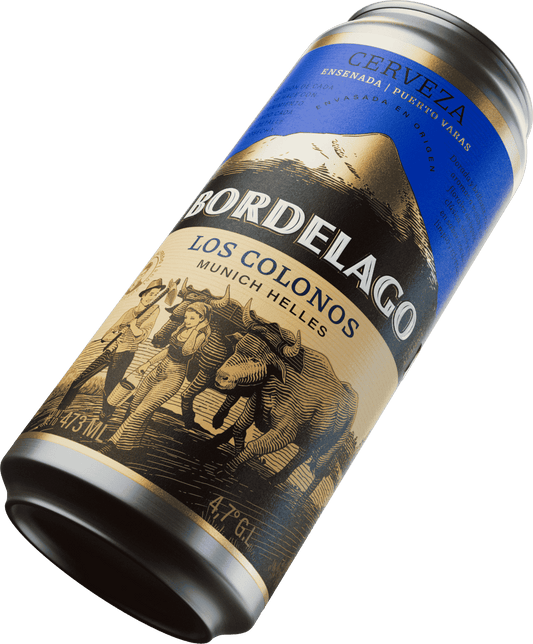 Cerveza Artesanal Bordelago Los Colonos - Munich Helles Lata 473cc