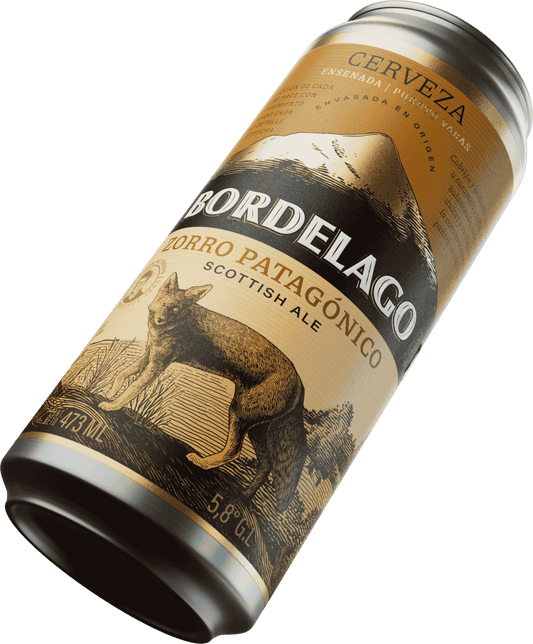 Cerveza Artesanal Bordelago Zorro Patagónico Scottish Ale Lata 473cc