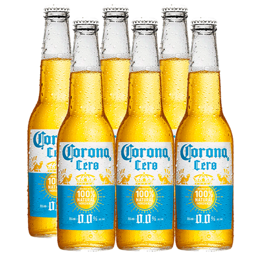 Pack 6un. Cerveza Corona Cero Sin Alcohol Botella 330cc