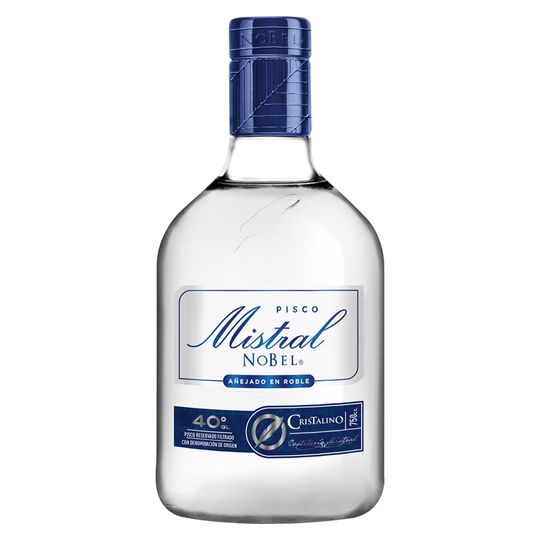 Pisco Mistral Nobel Cristalino 40º 750 ml
