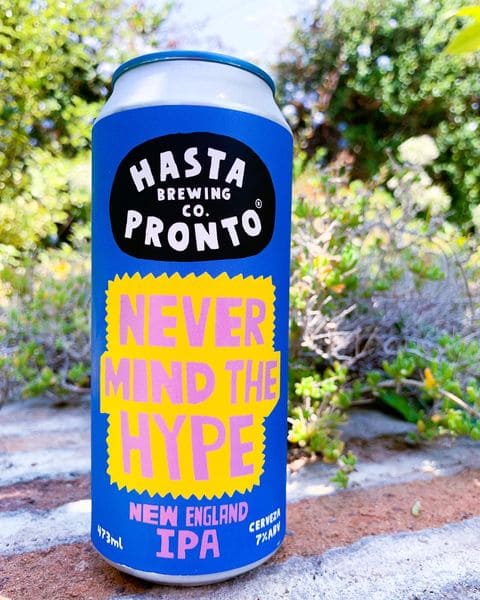 Cerveza Hasta Pronto Never Mind The Hype New England IPA 473cc