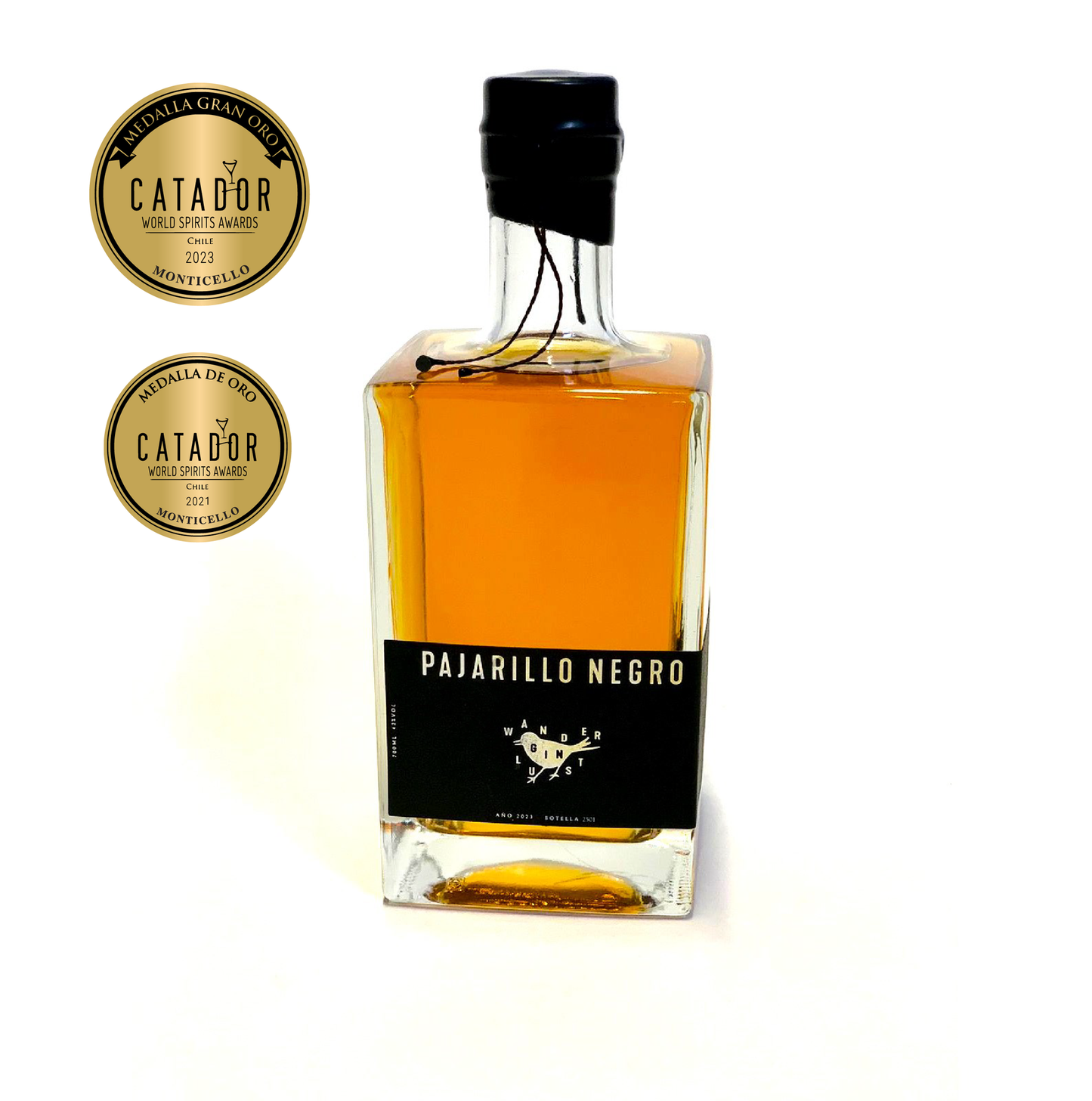 Gin Pajarillo Negro Añejado En Roble 750cc