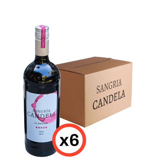 Caja 6x Sangría Candela Tradicional 1 litro