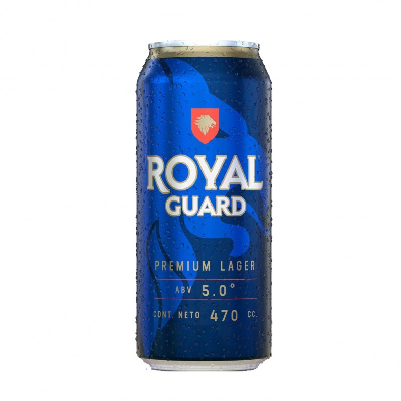 Cerveza Royal Guard Lager lata 470 cc