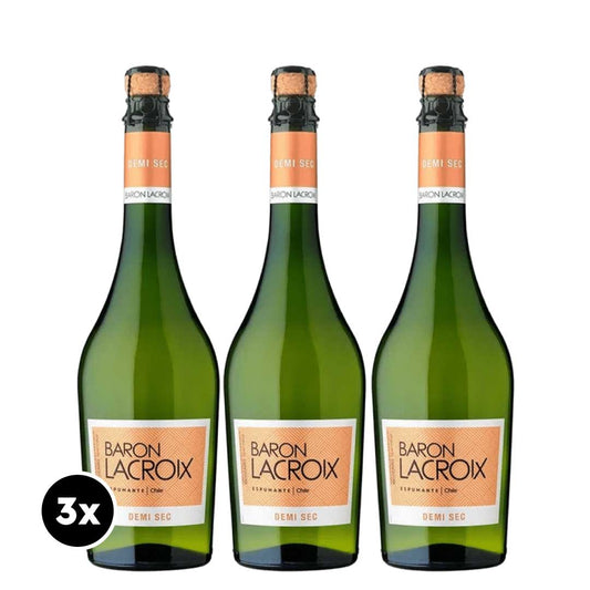 Espumante Baron Lacroix Demi Sec Botella 750cc x3