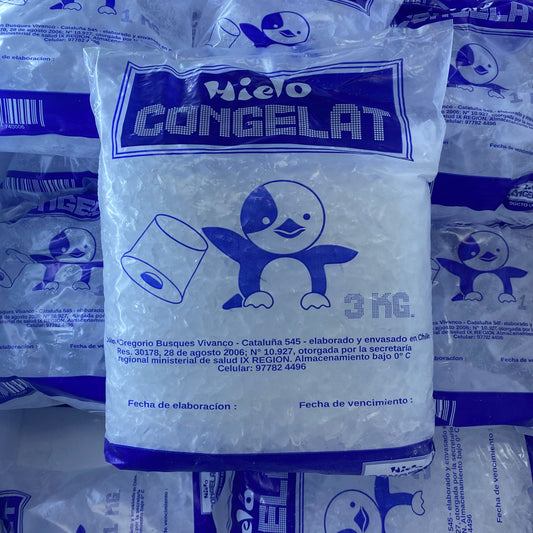 Hielo Frappé 3 Kilos Congelat