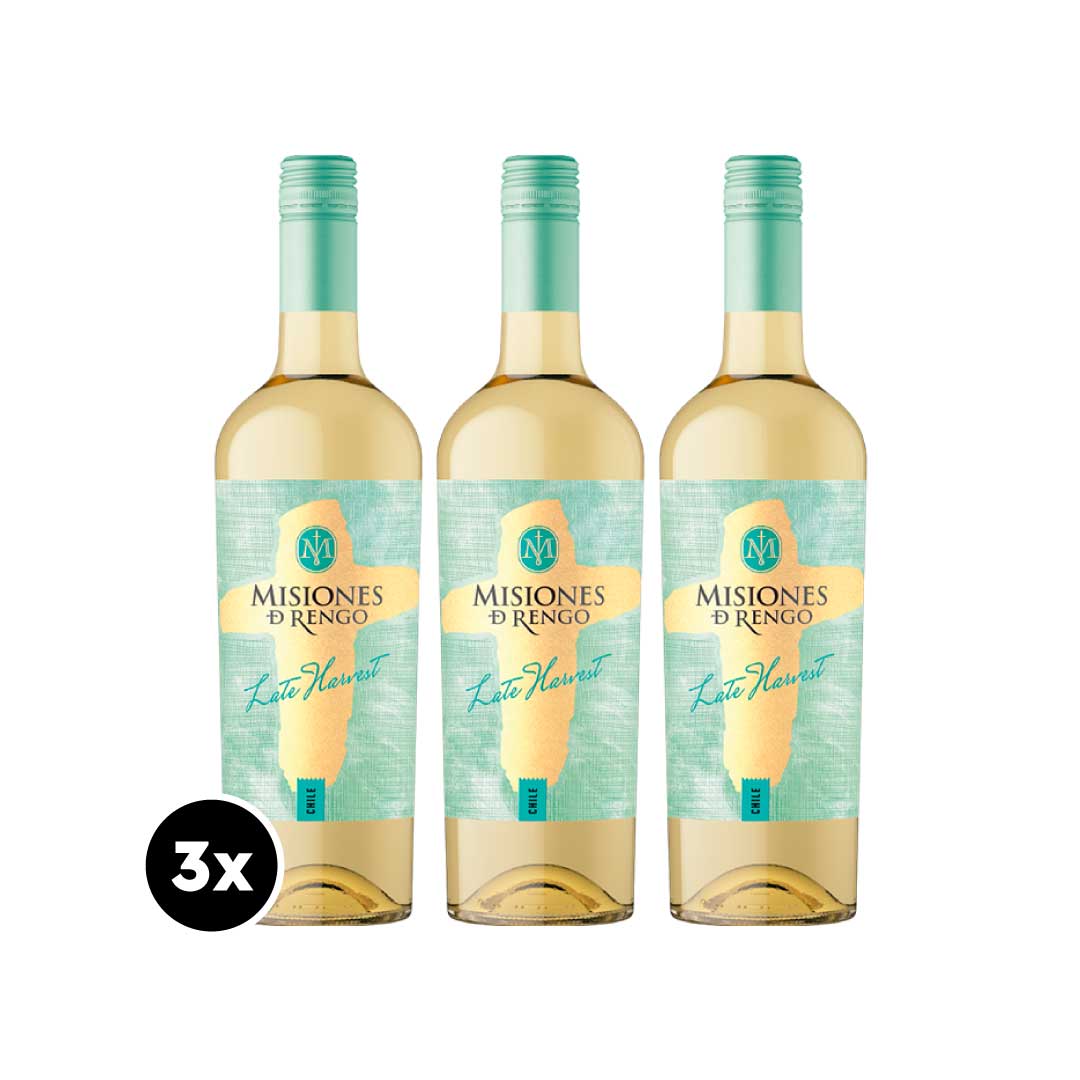 Pack 3x Late Harvest Misiones de Rengo 750ml
