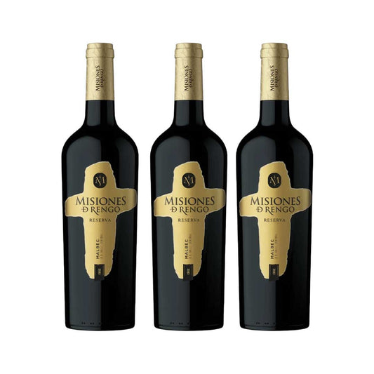 Pack 3x Vino Misiones de Rengo Reserva Malbec 750ml