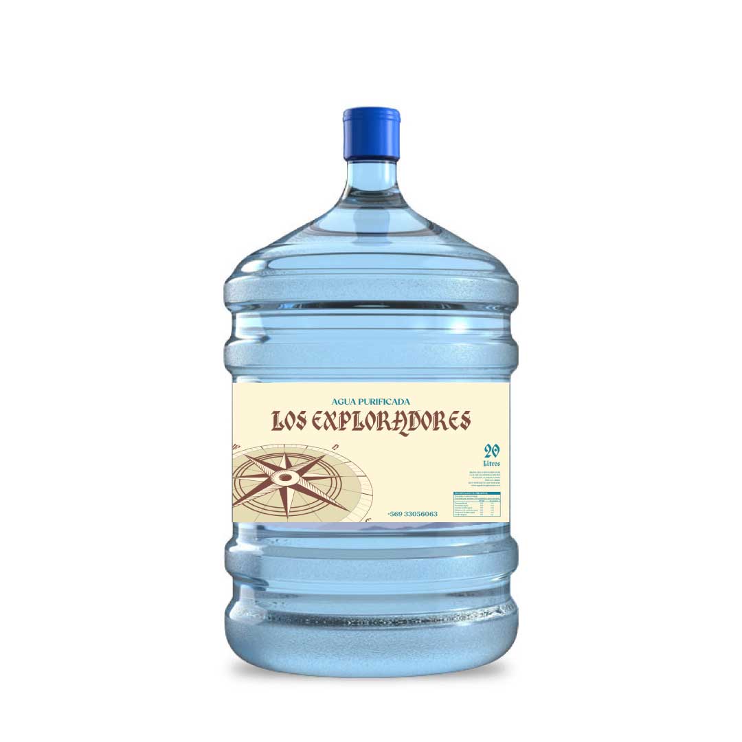Recarga Agua Purificada Los Exploradores Bidón 20 litros