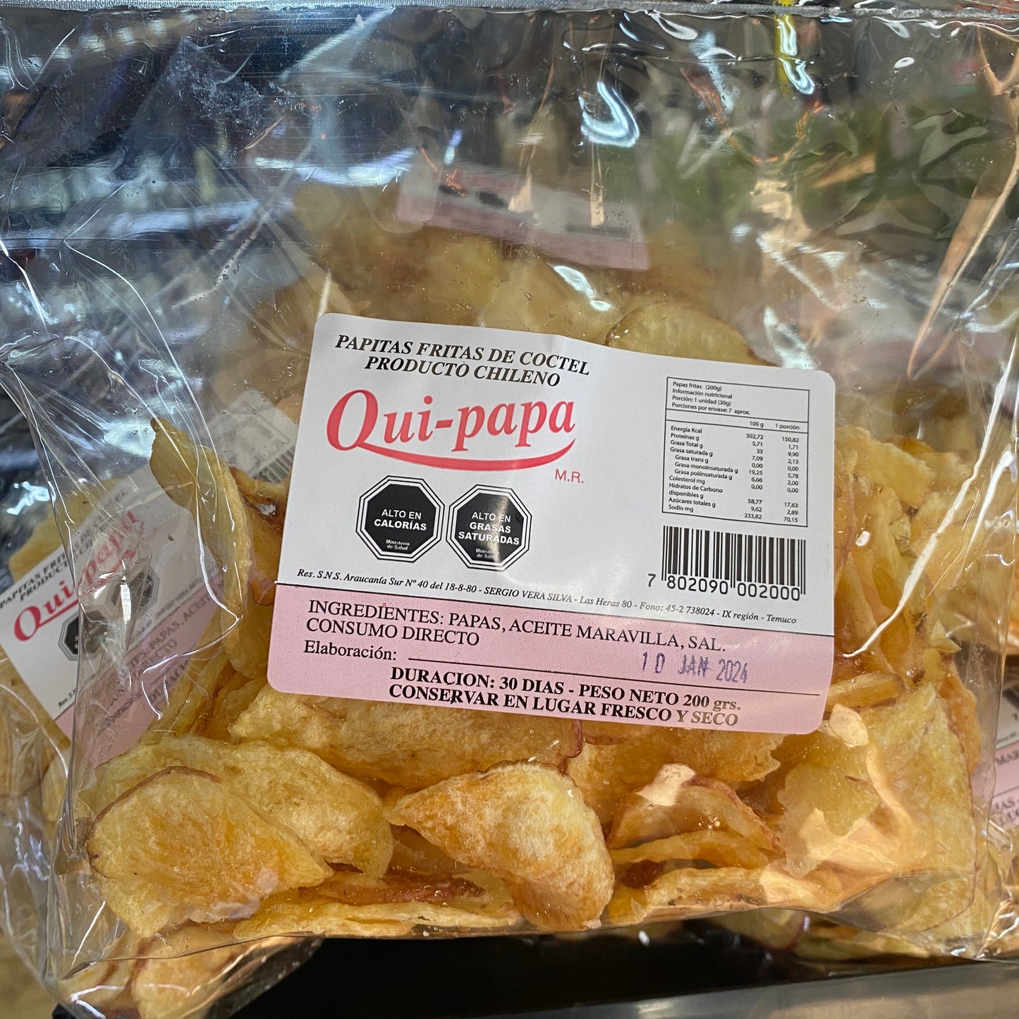 Papas Fritas Artesanales Qui-Papa 200gr