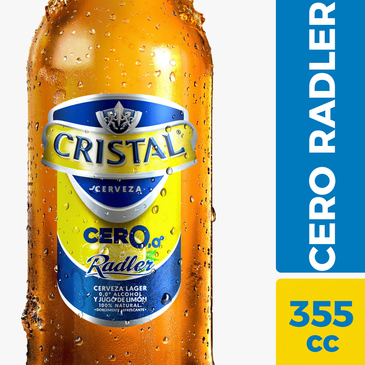 Cerveza Cristal Radler Botella 355cc