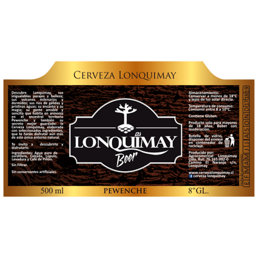 Cerveza Lonquimay Pewenche 500cc Botellín