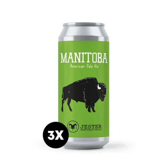 Pack 3 Cerveza Jester Manitoba 470ml